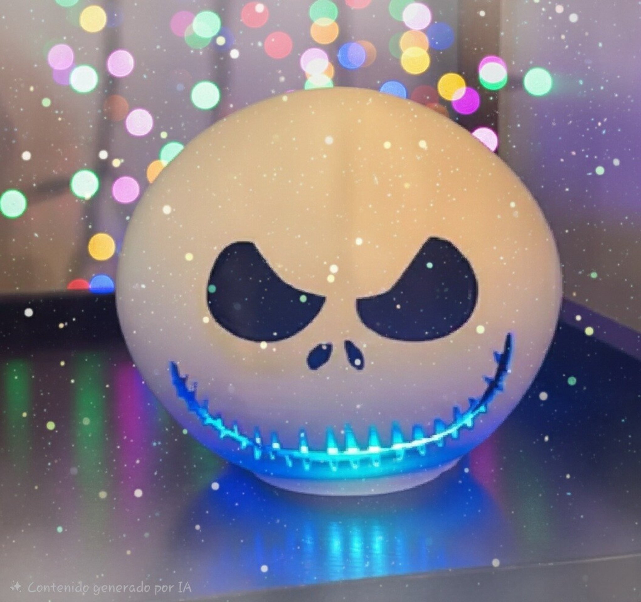 Soporte decorativo inspirado en Jack Skellington para tu Echo Dot 4ª y 5ª - 1
