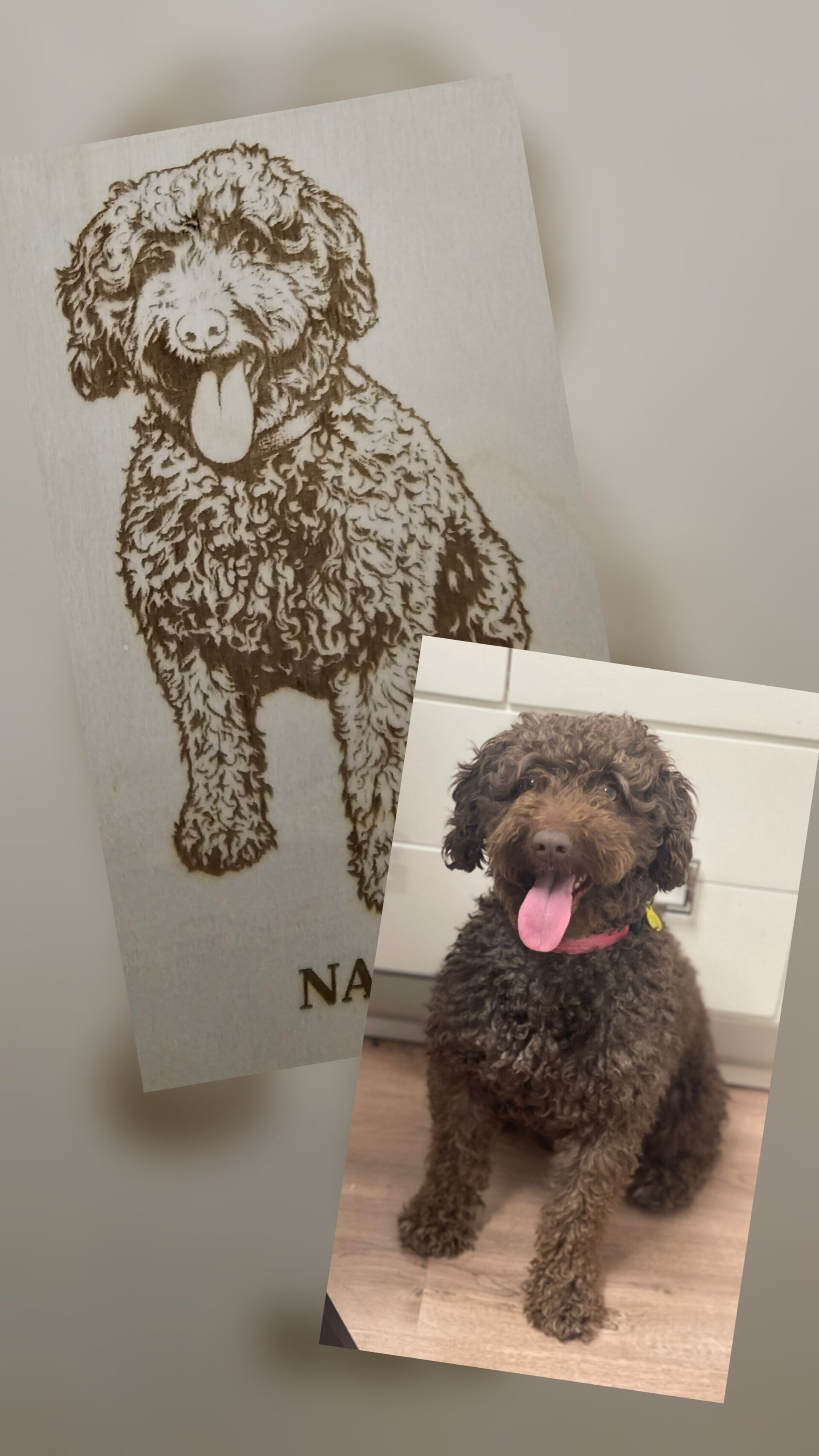 Foto grabado laser personalizada con marco exclusivo. - 2